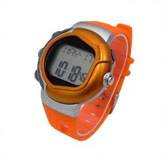 Pulse Heart Rate & Calorie Counter Sports Watch (Orange)