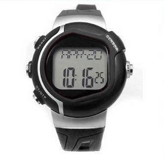 Pulse Heart Rate & Calorie Counter Sports Watch (Black)