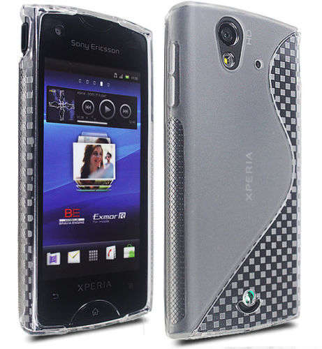 TPU S-Line Pouch for Sony Ericsson Xperia Ray (Clear)
