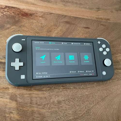 Nintendo Switch Lite Gray with Hwfly / Pico Fly Installed