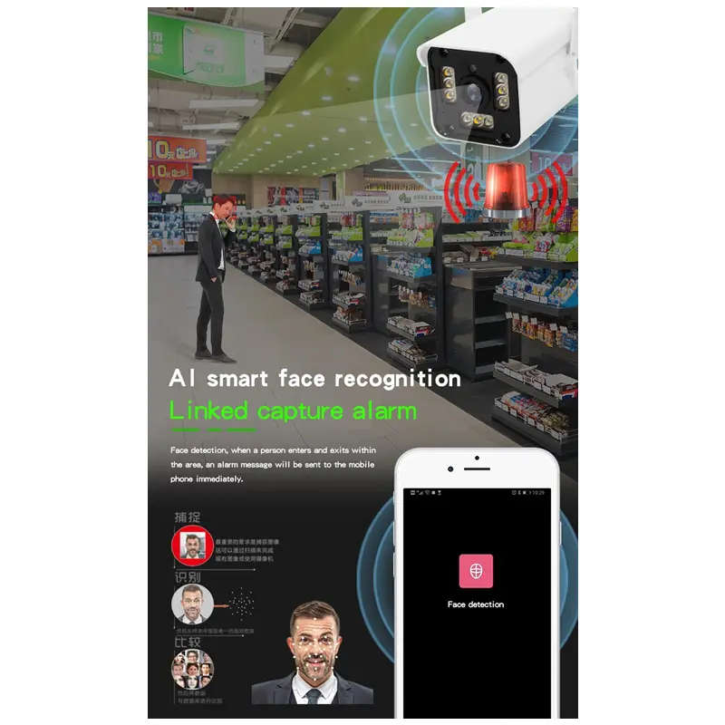 2K HD Smart Intelligent Wireless Security Camera