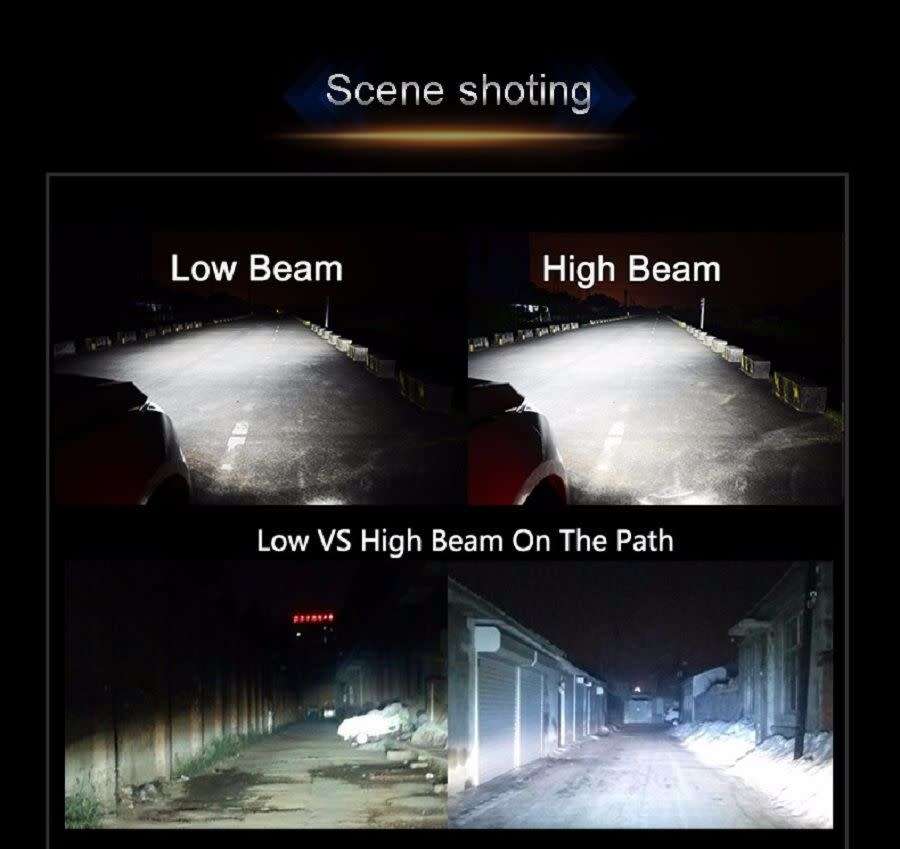 Pair Of 65W V8E-H7 Car LED Headlight