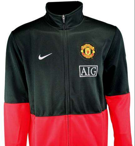Manchester United Jacket Large Red and Black two tone