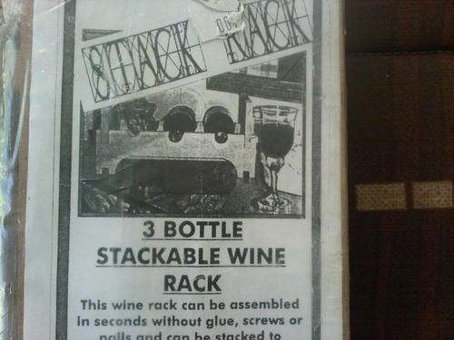 3 Bottle Stackable Wine rack