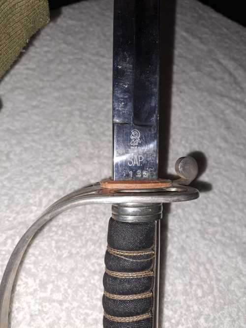 Sout African Police officer`s ceremonial sword.