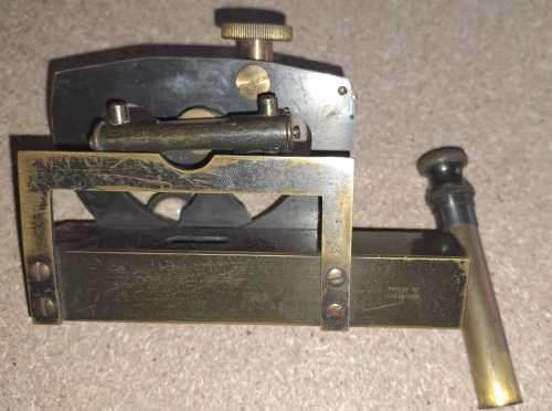 Antique Inclinometer with leather case.