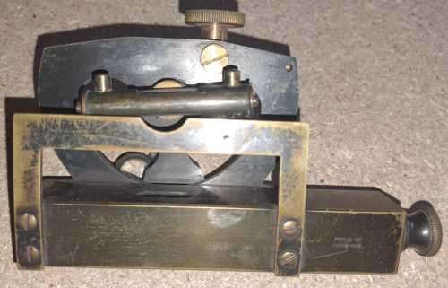 Antique Inclinometer with leather case.