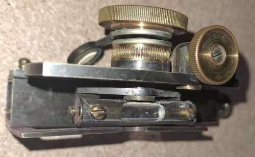 Antique Inclinometer with leather case.