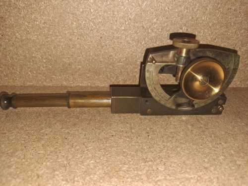 Antique Inclinometer with leather case.
