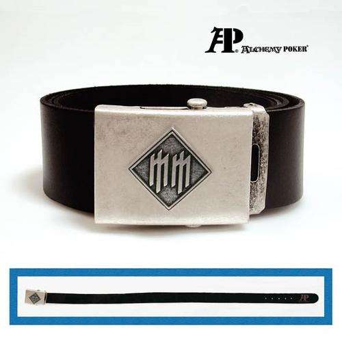 Alchemy Poker Leather Belts with Buckle - Marilyn Manson