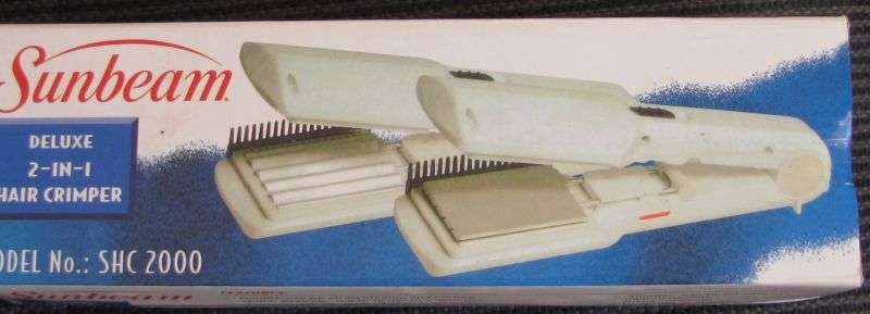 Sunbeam Deluxe 2 in 1 Hair Straightener/ Crimper