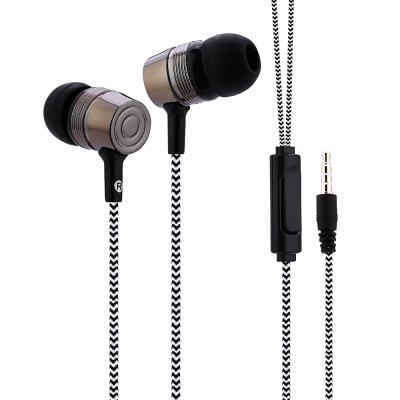 01 3.5MM Plug Music Stereo Earphones Headphones  -  BLACK