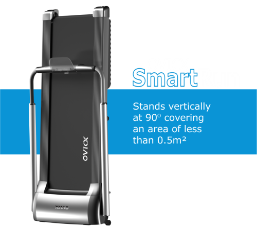 OVICX Smartrun Portable Walking Jogging Running Treadmill Foldable Ultra-thin with Bluetooth Zwift