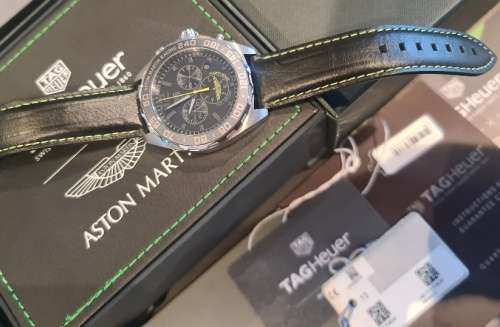 Tag Heuer F1 Chrono Aston Martin Limited Edition CAZ101P.FC8245 Mint Condition and complete set!