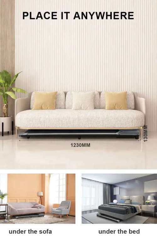 Tecno Train TM201 Walking Jogging Pad Under Desk Portable Treadmill 2023 Upgraded Mod 1.5hp