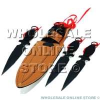 Throwing Knife Spikes Black Set Of 3