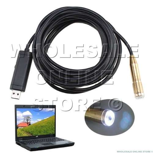 10m USB Waterproof Endoscope Borescope Inspection Camera with Recording Function