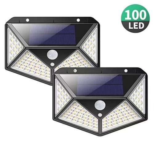 Solar Powered Wall Lamp 100 LED  with Motion Sensor
