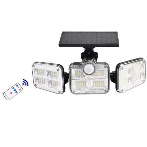 Solar Three Heads Sensor Wall Light