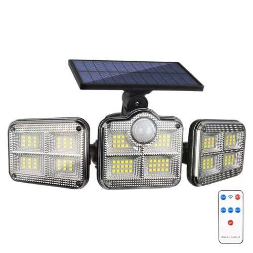 Solar Three Heads Sensor Wall Light