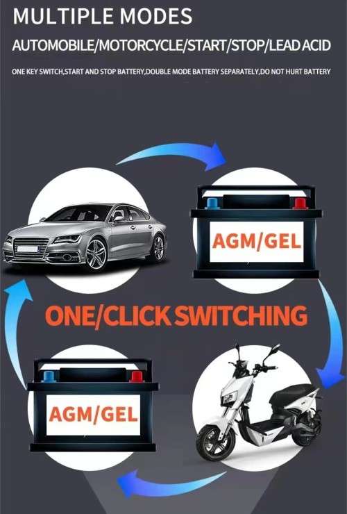 12V 10A 24V 5V Pulse Repair Smart Detection Battery Charger