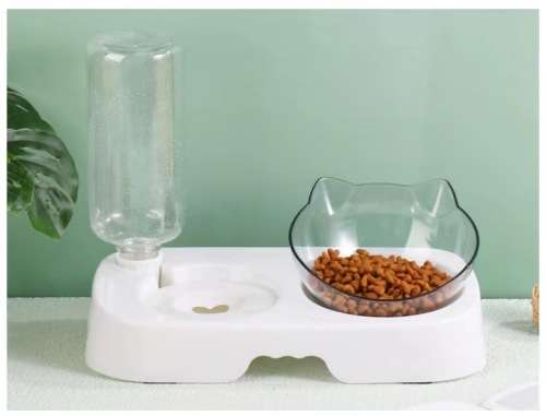 Cat Bowl Pet Eating Bowl Automatic Drinking Rice Bowl