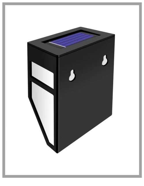 Solar Fence Light Chinese Style Retro Outdoor Wall Light