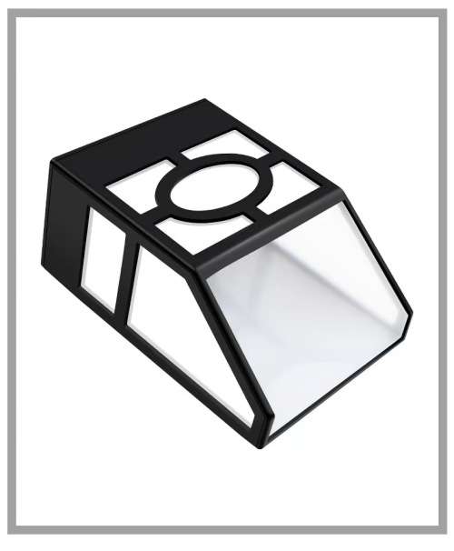 Solar Fence Light Chinese Style Retro Outdoor Wall Light