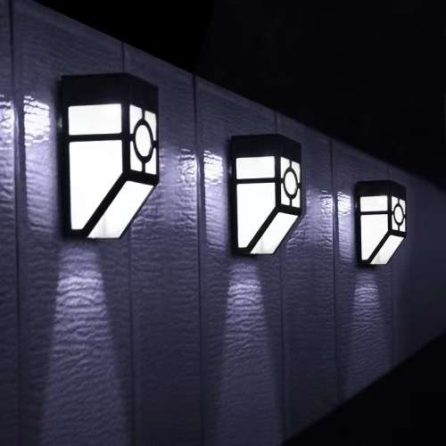 Solar Fence Light Style Retro Outdoor Wall Light Solar Powered