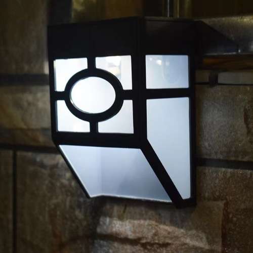 Solar Fence Light Style Retro Outdoor Wall Light Solar Powered