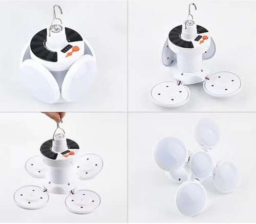 Outdoor Folding Emergency Light Football Shape Solar Work Light