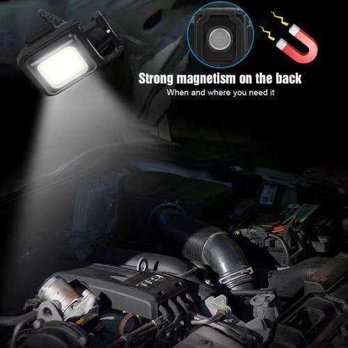 USB Charge Small Light Corkscrew Mini Flashlight Keychain LED Light Pocket LED Work Light