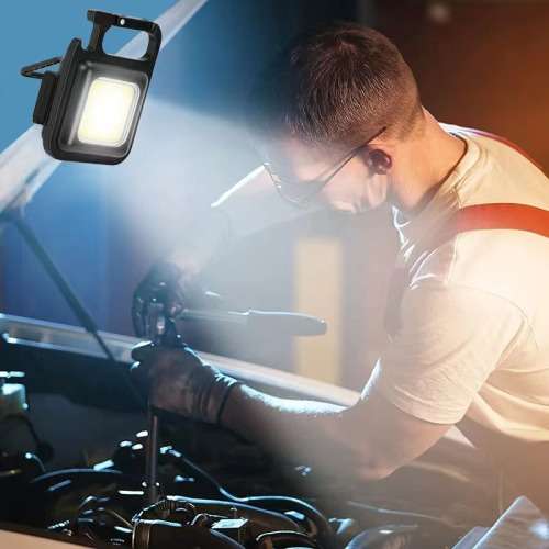 USB Charge Small Light Corkscrew Mini Flashlight Keychain LED Light Pocket LED Work Light