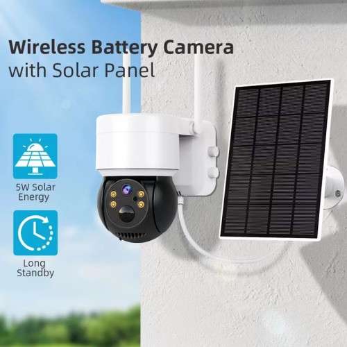 WIFI Outdoor HD Camera Solar Low Power Dome Camera