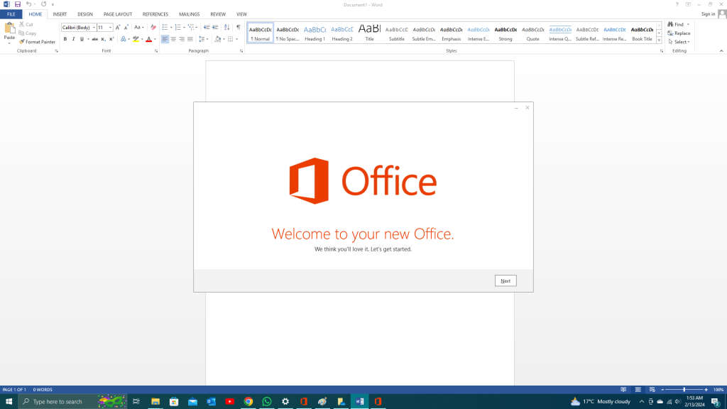 Microsft Office Professional Plus 2013