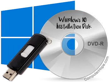 CD loaded with Windows 10 PRO & Microsoft Office