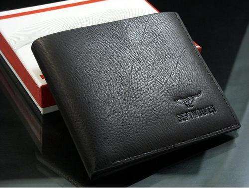 Mens High Quality genuine cow Leather Wallet - Septwolves