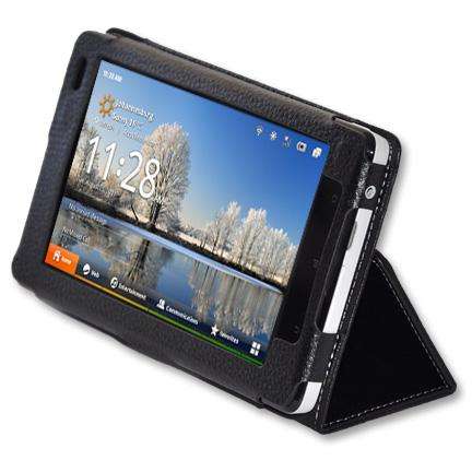 **FREE STYLUS PEN***HUAWEI IDEOS S7 SLIM TABLET LEATHER FOLIO / CASE (BRAND NEW)