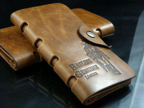 Mens High Quality Tough Genuine Leather Long Wallet - Bailini CB new