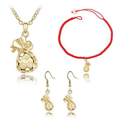 Crystal Jewelry Set Make With Swarovski Elements Earrings+Necklace+Bracelet ***value R1200***