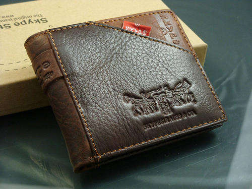 Mens High Quality Tough Genuine Leather Wallet - Skype L new