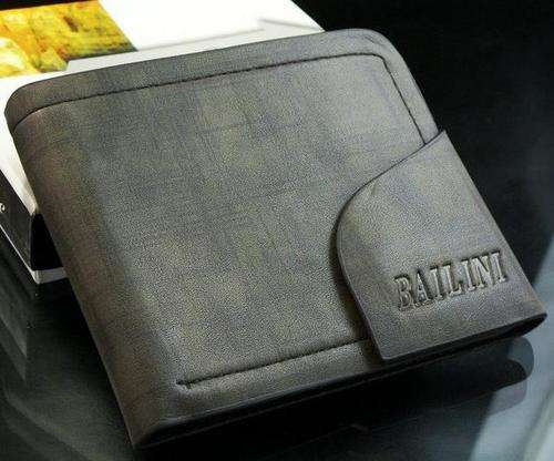 Mens High Quality Tough Genuine Leather Wallet - Bailini grey