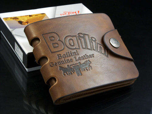 Mens High Quality Tough Genuine Leather Wallet - Bailini CB new