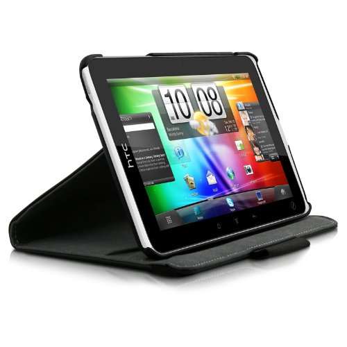 HTC Flyer / HTC Evo View 4G Multi Angle 360 Stand Up Case with Stylus Pen Holder**FREE STYLUS PEN***