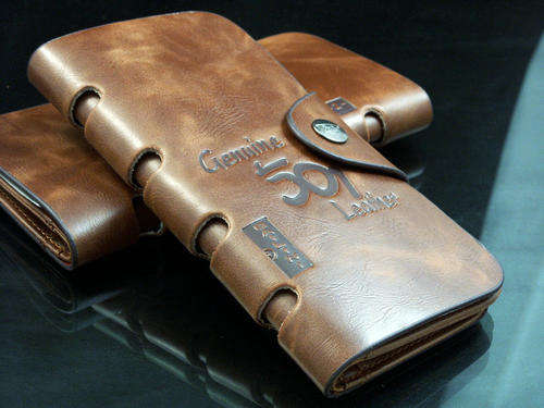 Mens High Quality Tough Genuine Leather Long Wallet - Bailini CB new