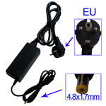EU Plug AC Adapter 18.5V 3.5A 65W for HP COMPAQ Notebook, Output Tips: 4.8 x 1.7mm