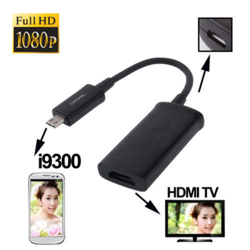 Micro USB MHL to HDMI AF Cable for Samsung Galaxy S4 / i9500 , Note 2 / N7100 , S III / i9300