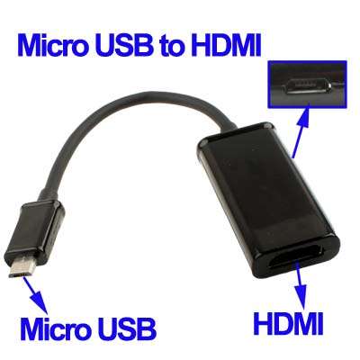 Micro USB MHL to HDMI AF Cable for Samsung Galaxy S II / i9100 / i997 Infuse 4G / Note / i9220