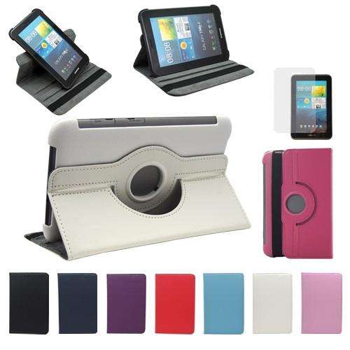 **Free Screen protector***360 Degree Rotating PU Leather Case For Samsung Galaxy Tab 2 P3100 / P6200