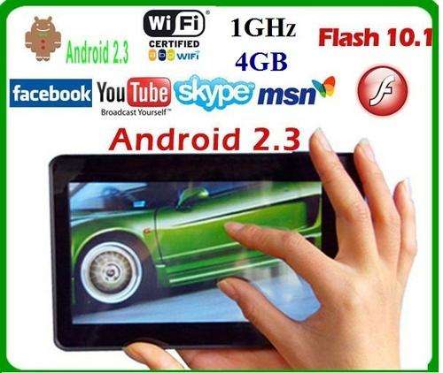 *FREE SHIPPING* Wholesale 7" inch 4GB 1GHz Infotmic X210 Tablet PC with Android 2.3 ePad Laptop